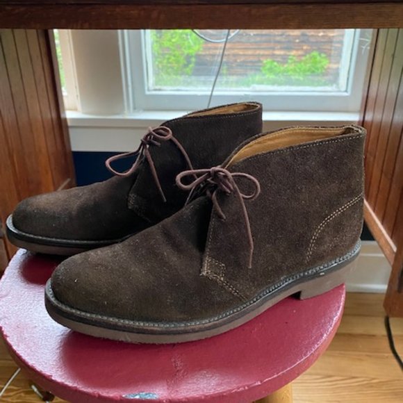 Bass Chukka Leather Ankle Boots -  Brown Suede - Size 6.5 mens or 8.5 womens